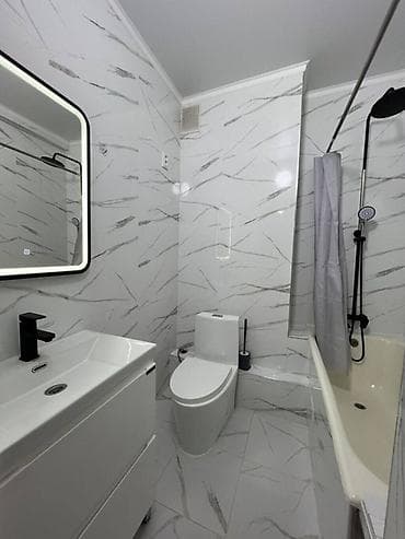 Недвижимость: 1 комната, 40 м², Асанбай мкр Элитка, 3 этаж, Евроремонт — 4