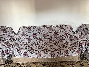 кухеный мебель: Комплект мягкой мебели, Б/у, Самовывоз, цвет - Бежевый — 4