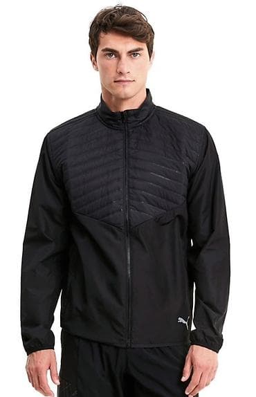 Мужская спортивная куртка PUMA (черная) Оригинал, размер Л - Модель