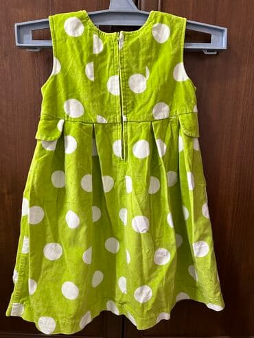 дом вещи: Детское платье, цвет - Зеленый, Б/у — 3
