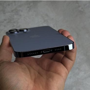 часы бишкек: IPhone 13 Pro Max, Б/у, 128 ГБ, Синий, Зарядное устройство, 76 % — 1