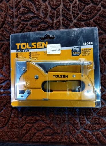 закройный стол бу: Степлер строительный TOLSEN 43022 (ручной такер) - Тип: ручной — 1