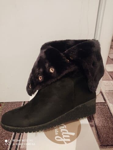 сапоги зимние женские натуральная кожа натуральный мех распродажа: Теплые зимние женские сапоги, замша, размер 38, носили всего один раз — 2