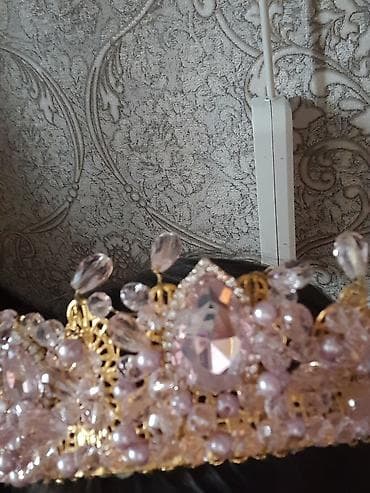 Аксессуар для волос, Диадема, Женские, Материал: Бусины