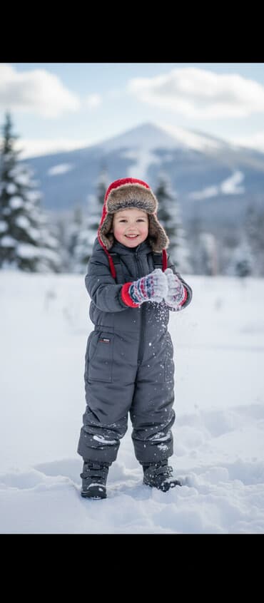 непромокаемые пеленки для детей: Детский утеплённый полукомбинезон (серый)В идеальном состоянии. - — 1