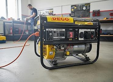 Мощный бензиновый генератор DECO DGR-8500K предназначен для