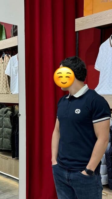 свадебные платья в бишкеке фото и цены: Мужская футболка, XL, Adidas, Новый, цвет - Голубой, Самовывоз — 3