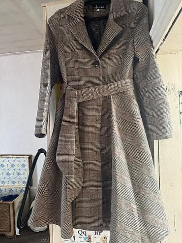 Платья: Женское пальто Olesia в клетку «гленчек». 2️⃣ раза одевали - — 1