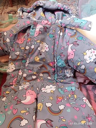 детиский кийимлар: Детский зимний комбинезон LASSIE, размер 68 см.1300сом,с рождения до — 1