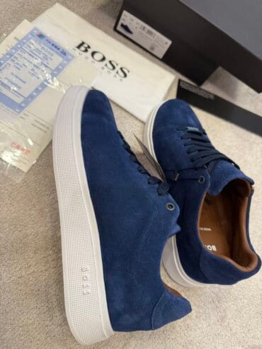 прокат мужских костюмов [возьми на прокат] бишкек фото: Мужские кроссовки, 41, Boss, Новый, цвет - Синий, Самовывоз, Платная доставка — 3