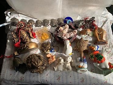 Коллекция декоративных сувениров и фигурок (набор разнородных — 1