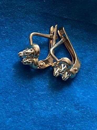 серьги жёлтое золото: Серьги, Проба 585, Без вставки, Женские, Новый — 2