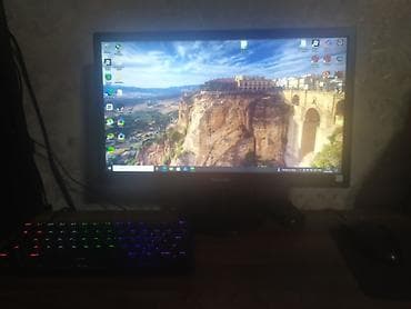 мониторы для компьютера: Компьютер, ядер - 8, ОЗУ 8 ГБ, Для несложных задач, Б/у, Intel Core i7, HDD + SSD — 1