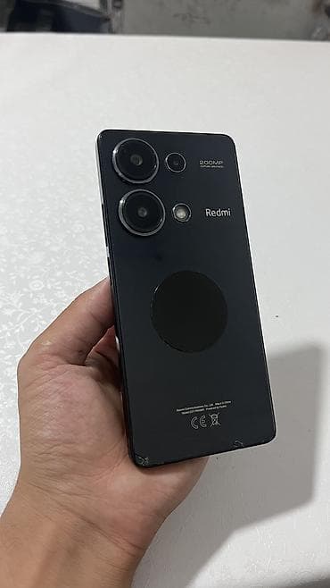 google p: Redmi, Redmi Note 13 Pro, Б/у, 256 ГБ, цвет - Черный, 1 SIM, 2 SIM — 3