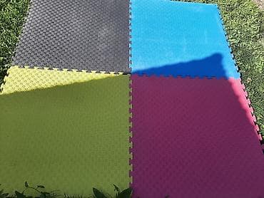 мягкий пол пазл 100х100: Напольные маты-пазлы из ЭВА (EVA), набор разноцветных плиток - Тип — 4