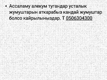 Мелкосрочные работы, Муж на час