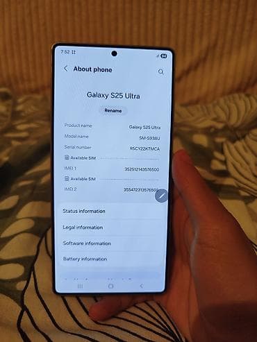 p 20 lite: Samsung Galaxy S25 Ultra, Б/у, 256 ГБ, цвет - Черный, 2 SIM — 4