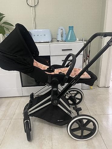 Коляскалар: Балдар арабасы, Cybex, түсү - Кара, Колдонулган, Өзү алып кетүү — 5