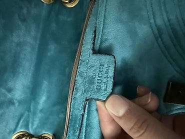 чехлы велюр: Классическая сумка, Gucci, Италия, Материал: Бархат, Застежка на магните, Женские, Новый — 2