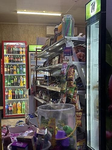 Кыймылсыз мүлк: Мини-маркет/киоск продуктов и напитков . Ассортимент: - Холодные — 1
