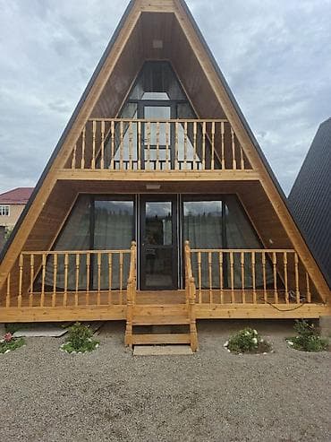 ысык куле: Аренда A‑frame домика на Иссык-куле (двухэтажный треугольный шале) — 6