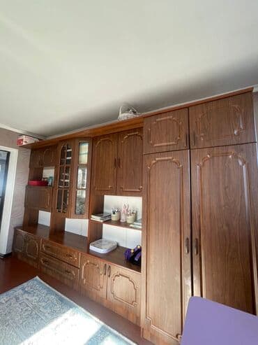 стенку мебельную для гостиной: Гарнитур для зала, Б/у, Шкаф, цвет - Коричневый — 2