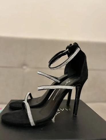 Элегантные женские босоножки на высоком каблуке-шпильке. - Цвет