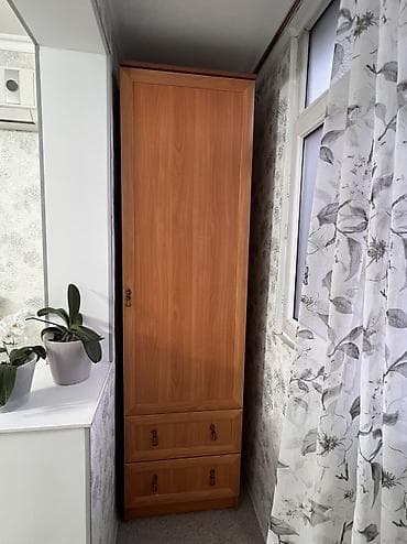 маленькая тумба: Шкаф для одежды, Б/у, Прямой, ЛДСП — 1