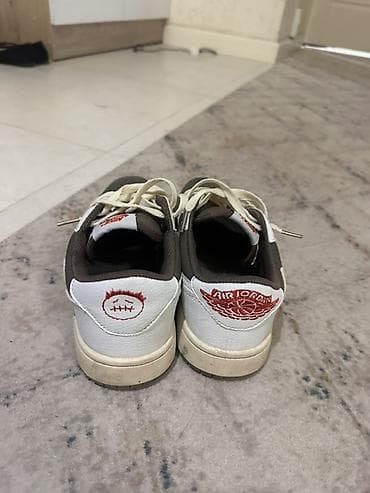 джордан 1: Мужские кроссовки, 41, 41.5, Nike, Новый, цвет - Коричневый, Платная доставка, Самовывоз — 3