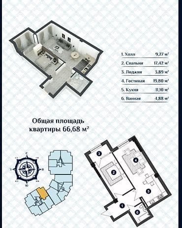 Мелкосрочные работы: Срочно 🔥 В продаже 2-комнатная квартира (кухня-гостиная) с — 6