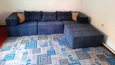 модульная мягкая мебель: Угловой диван, C подушками, Трехместный — 1