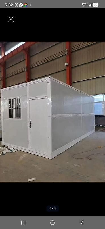 готовые домики: Складной модульный дом/бытовка (folding container house) - Тип — 3