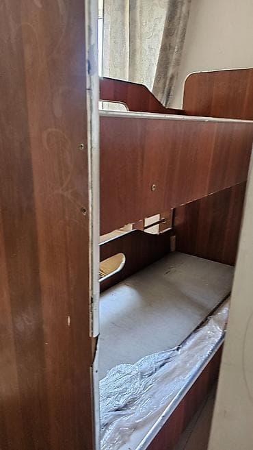 Оңдоп-түзөө жана курулуш: Балдар үчүн эки ярустуу, Колдонулган, ЛДСП, түсү - Күрөң — 1