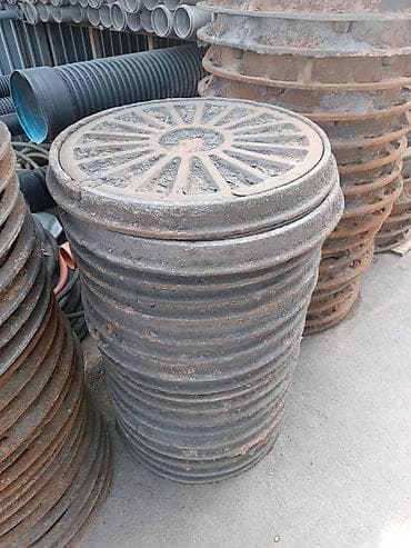 Люк канализационный чугунный с горловиной Описание: - Комплект