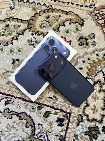 Техника и электроника: IPhone 17 Pro, Б/у, 256 ГБ, Blue Titanium, Коробка, 100 % — 1
