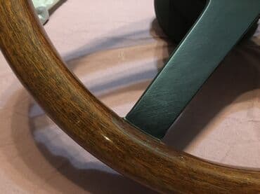 полированный: Руль Mercedes-Benz 1991 г., Б/у, Оригинал — 4