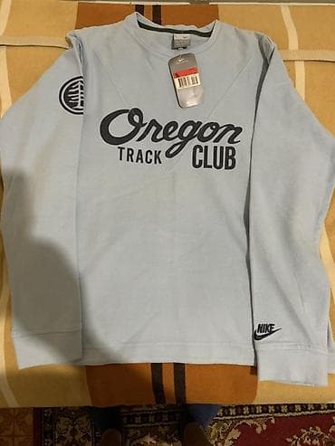Мужская толстовка, L, XL, Nike, Новый, цвет - Голубой, Самовывоз