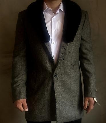 Пальтолор: Эркектердин пальтосу, XL, Zara, Жаңы, түсү - Боз, Өзү алып кетүү — 1