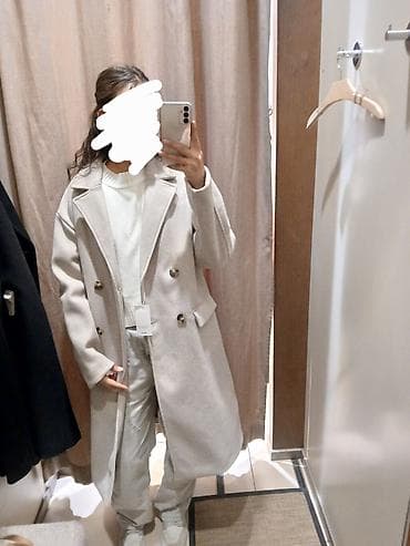 пиджак mango: Двубортное женское пальто Манго классического кроя. Пальто в отличном — 2