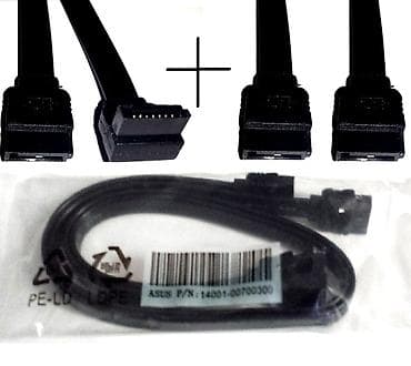 socket 1155: Пара 100сом новые запечатанные Комплект кабелей SATA для подключения — 1