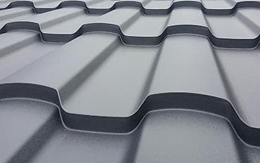 Металлочерепица (профиль «волна»), серый матовый - Материал: сталь с