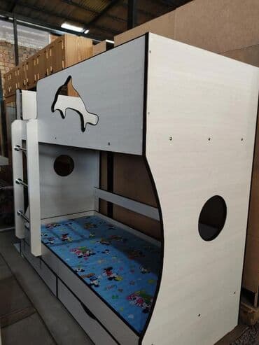 детская кровать новая: Детская односпальная кровать, Новый, Для девочки, Для мальчика, С матрасом, ДСП, Бесплатная доставка — 3