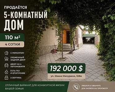 Продаётся 5‑комнатный дом Площадь: 110 м² Участок: 4 сотки Адрес