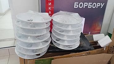Дом и сад: Белые пластиковые тарелки-накладки для микроволновой печи — 1