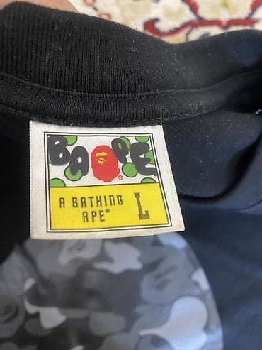 simply because: Футболка A Bathing Ape (BAPE) — размер L - Цвет: черный - Принт — 2
