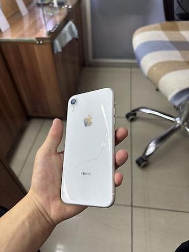 touch id: IPhone Xr, Б/у, 128 ГБ, Белый, Защитное стекло, 76 % — 8