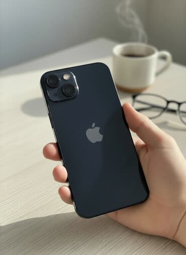 айфонго алмашам: IPhone 13, 128 ГБ, Midnight, 80 % — 1