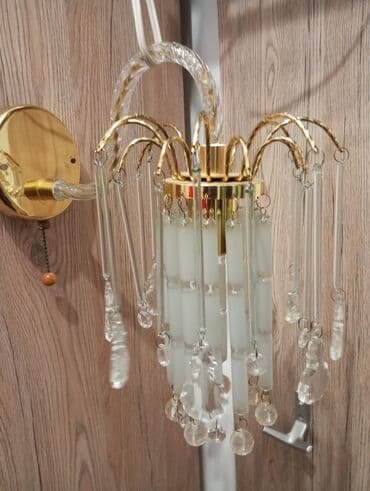 уличный светильник с датчиком движения на солнечной батарее: Продаю листайте фото- красивое бра и Польша - светильник из 6 лопастей — 9