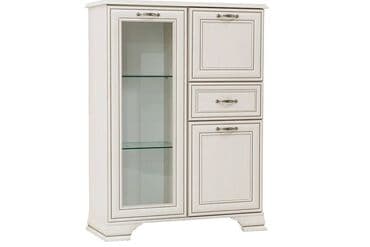 столы и шкафы: Тумба витрина 3Д 1Я (Tiffany 1V2D1S), коллекции Тиффани, Вудлайн — 1