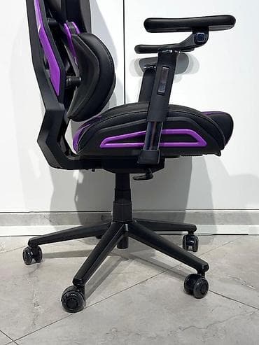 moza racing: Игровое кресло, Новый, С колесиками, цвет - Фиолетовый, Кожа — 7